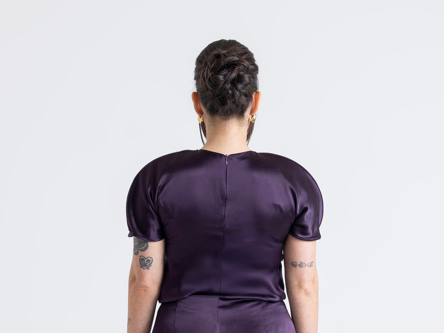 Majesty Arched Shirt  (deep purple)