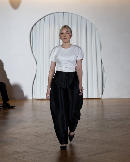 Structured Mikado Pants
